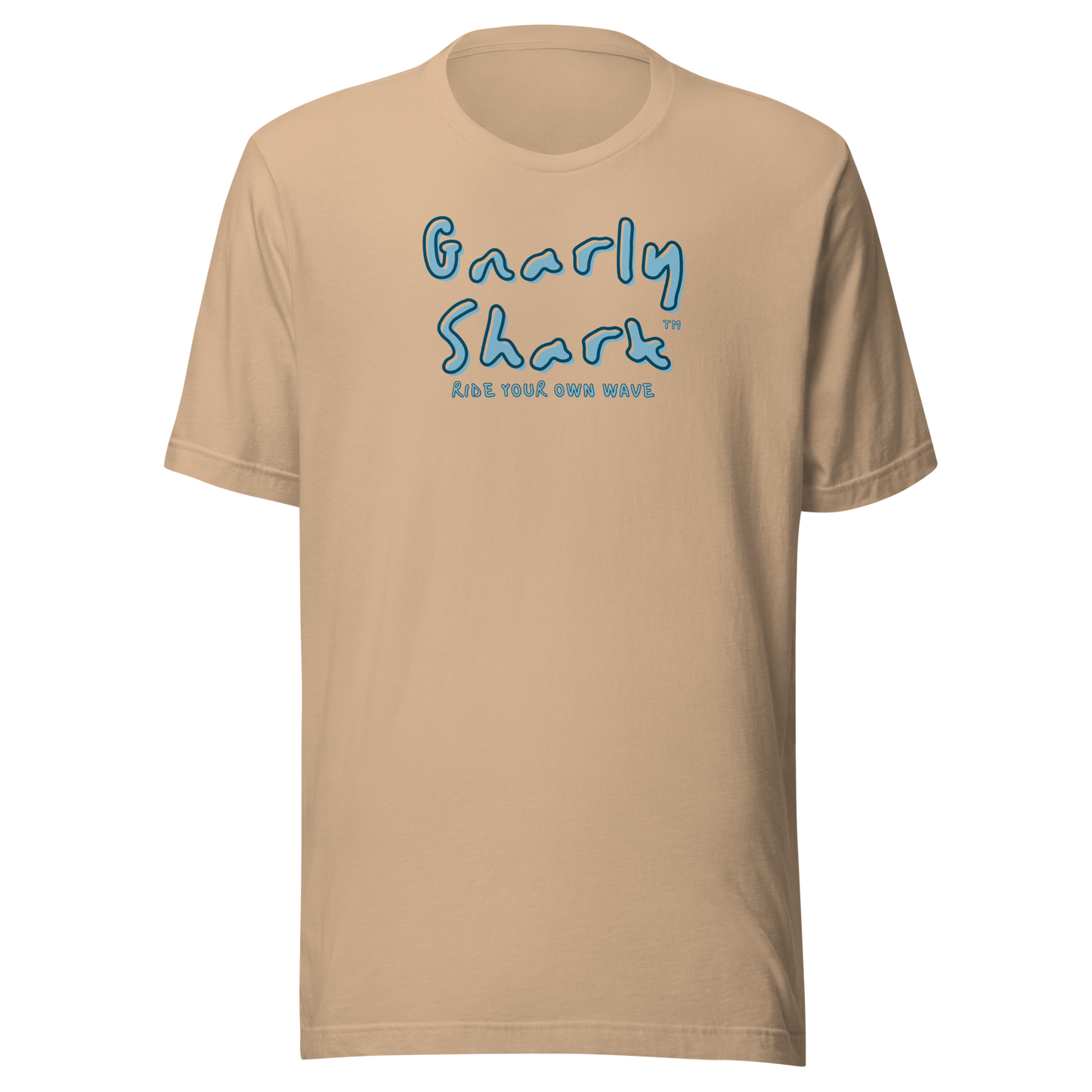 Gnarly Shark RIDE YOUR OWN WAVE T-Shirt Bella + Canvas