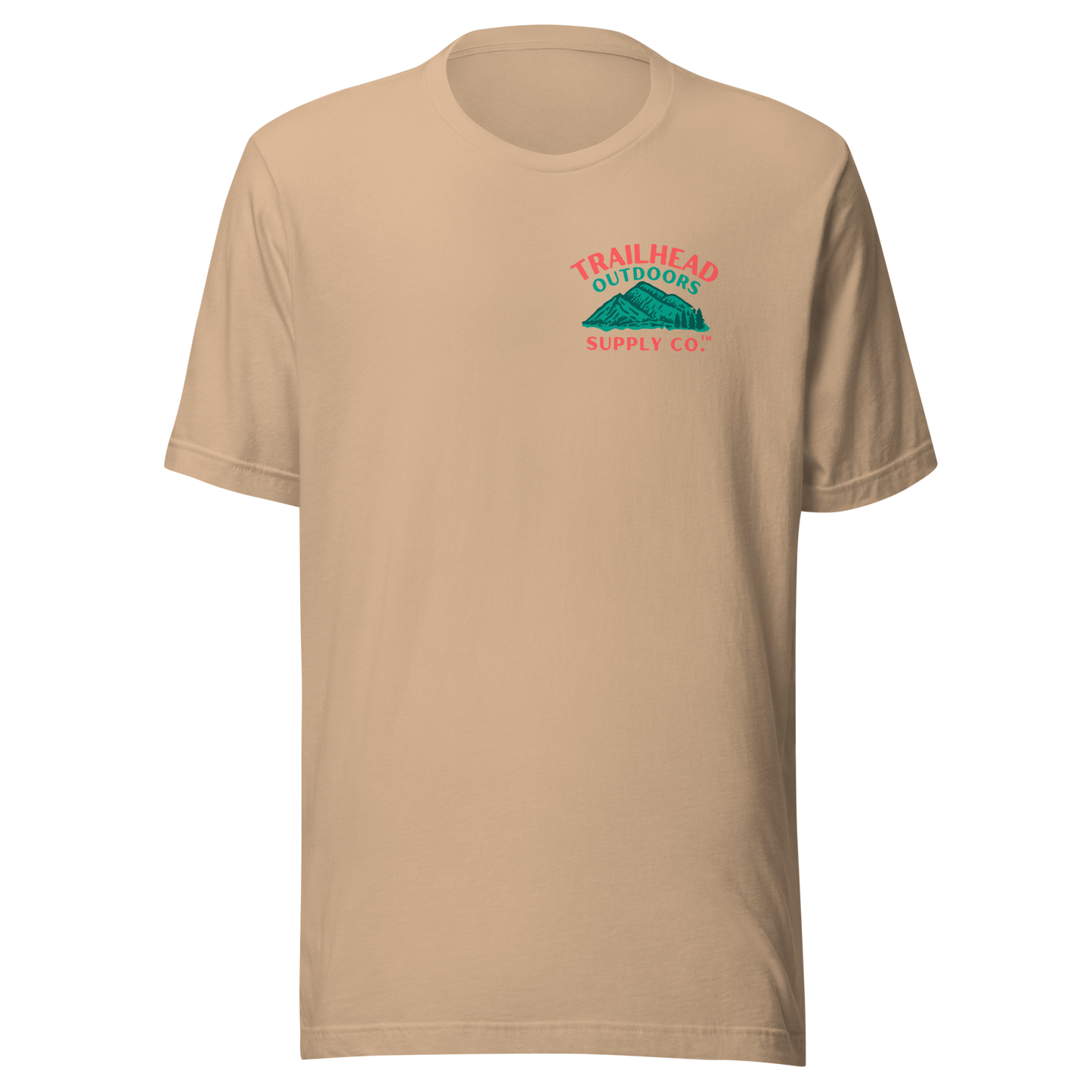 Trailhead Outdoors Supply Co.™ T-Shirt Live Wild, Live Free Bella + Canvas 3100 Front/Back