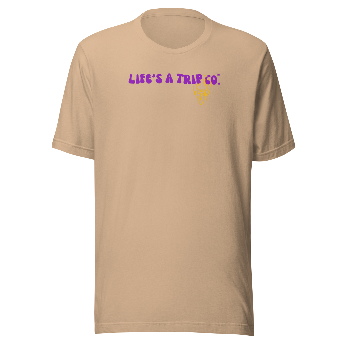 Life's a Trip Co.™ Happiness is a State of Mind T-Shirt Bella + Canvas Front/Back