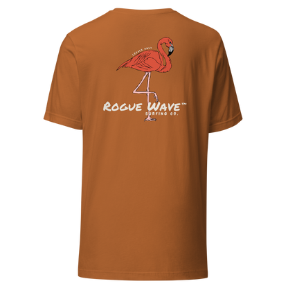 Rogue Wave Surfing Co™ T-shirt - Flamingo