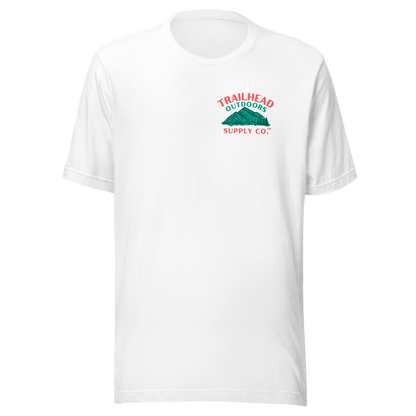 Trailhead Outdoors Supply Co.™ T-Shirt Live Wild, Live Free Bella + Canvas 3100 Front/Back