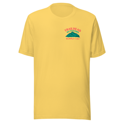 Trailhead Outdoors Supply Co.™ T-Shirt Live Wild, Live Free Bella + Canvas 3100 Front/Back