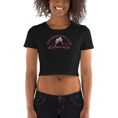 Suburban WIne CLub™ Women's Crop Tee | Bella + Canvas 6681