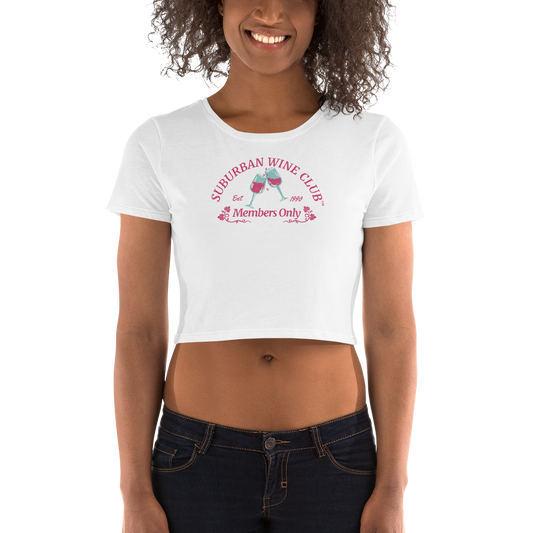 Suburban WIne CLub™ Women's Crop Tee | Bella + Canvas 6681