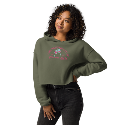 Suburban Wine Club™ Women's Cropped Hoodie | Bella + Canvas 7502