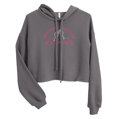 Suburban Wine Club™ Women's Cropped Hoodie | Bella + Canvas 7502