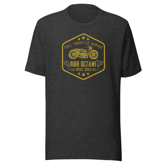 High Octane Full Throttle Garage T-Shirt - Bella + Canvas