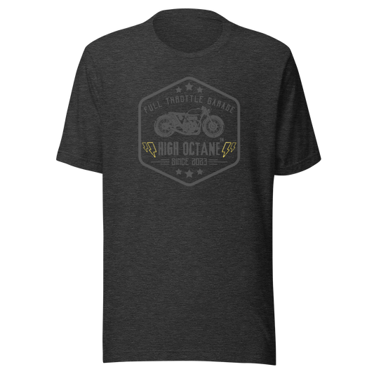 High Octane Full Throttle Garage T-Shirt - Bella + Canvas