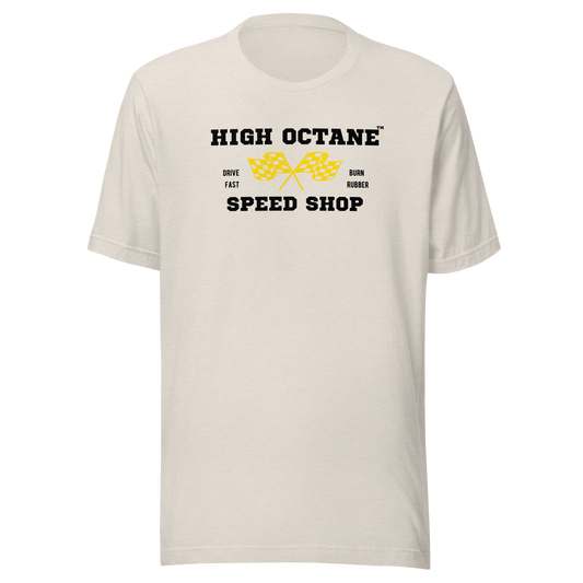 High Octane Speed Shop T-Shirt - Bella + Canvas